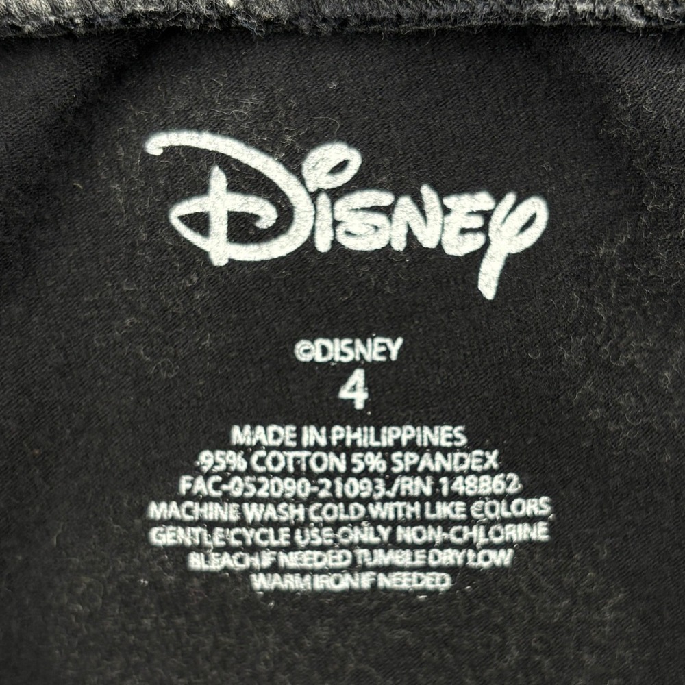 Disney Leggings Womens Plus Size 4 4X Mickey Mouse Icon Black Crop Capri Stretch - Picture 8 of 9